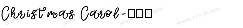 Christmas Carol字体转换
